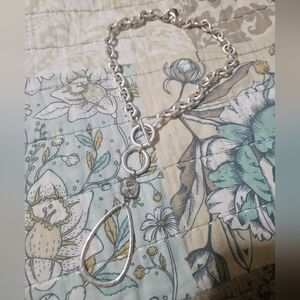 Pink panache sparkling necklace